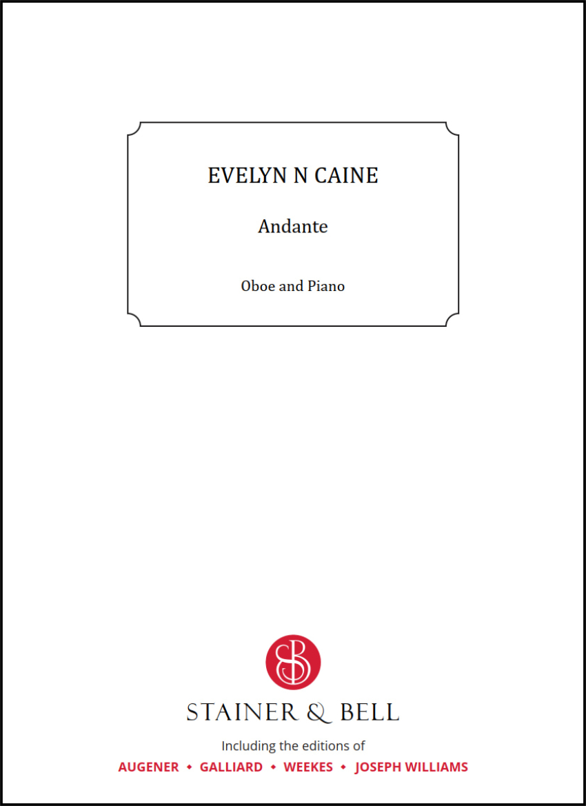 Caine, Evelyn Natalie: Andante. Oboe and Piano