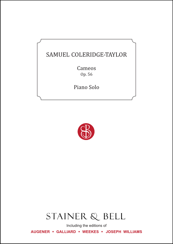 Coleridge-Taylor, Samuel: Cameos, Op. 56. Piano Solo
