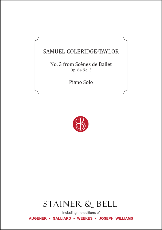 Coleridge-Taylor, Samuel: No. 3 from Scènes de Ballet, Op. 64 No. 3. Piano Solo