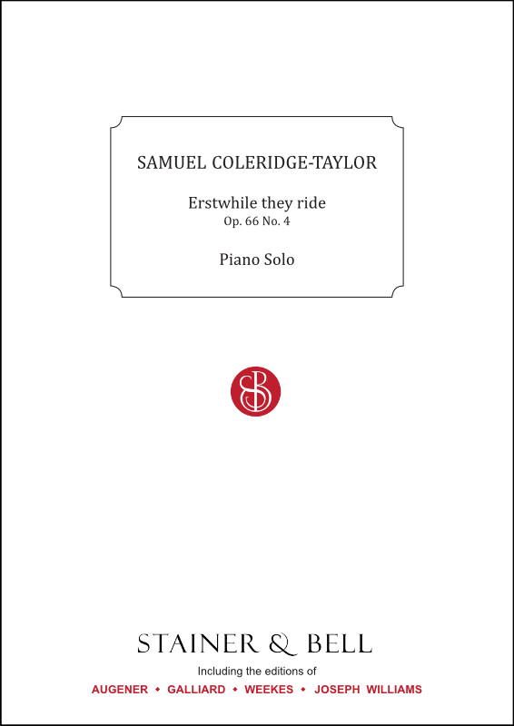 Coleridge-Taylor, Samuel: Erstwhile they ride, Op. 66 No. 4. Piano Solo