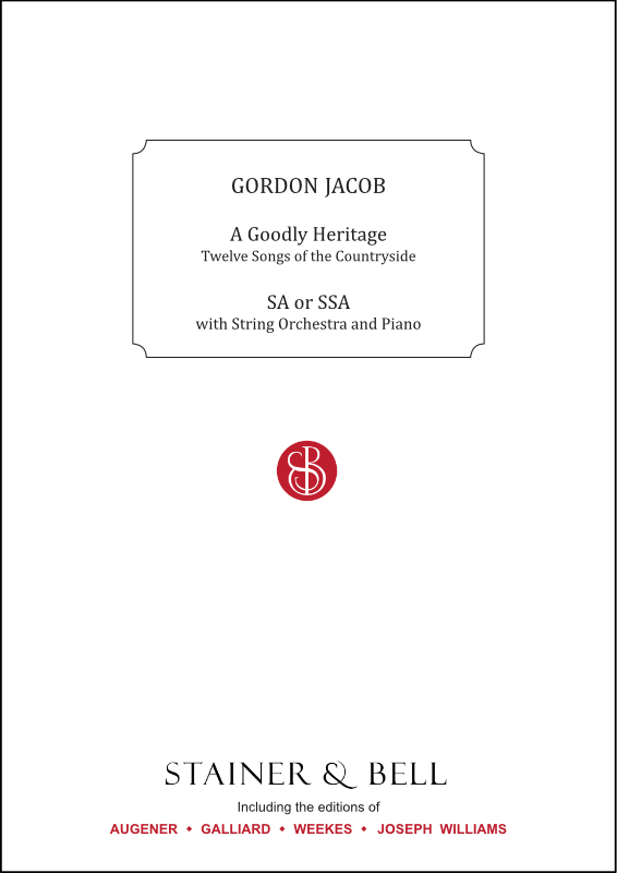 Jacob, Gordon: A Goodly Heritage. Women’s Voices