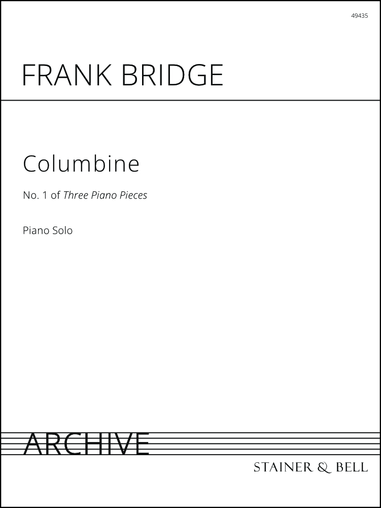 Bridge, Frank: Columbine. (No. 1 of Three Piano Pieces). Solo Piano