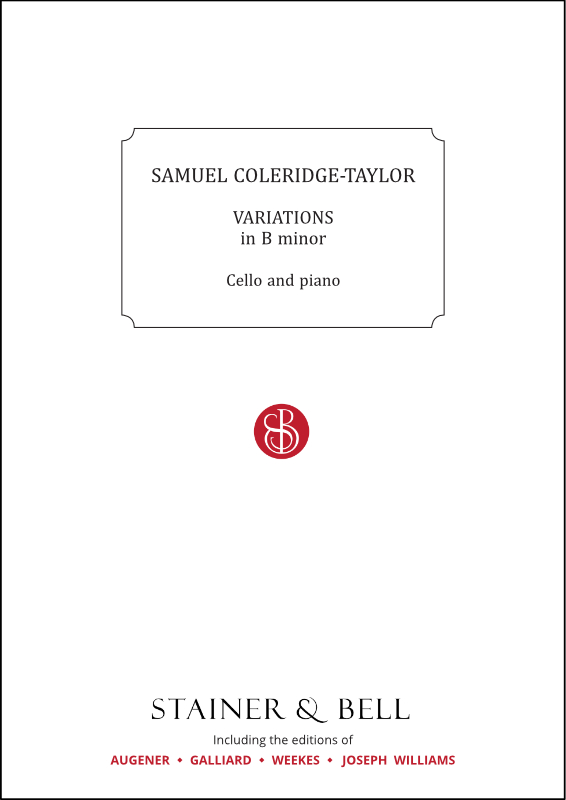 Coleridge-Taylor, Samuel: Variations in B minor. Cello and Piano