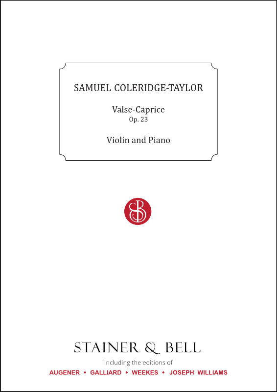 Coleridge-Taylor, Samuel: Valse-Caprice, Op. 23. Violin and Piano