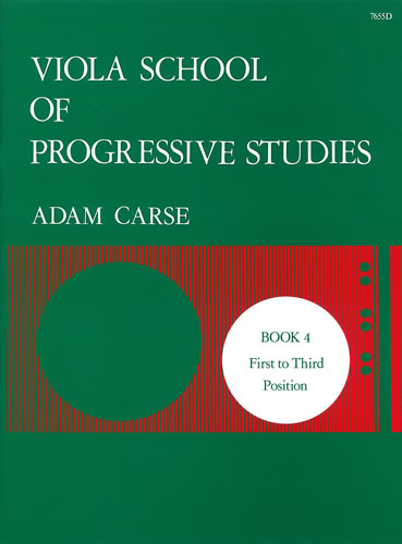 Carse, Adam: Viola School of Progressive Studies. Book 4