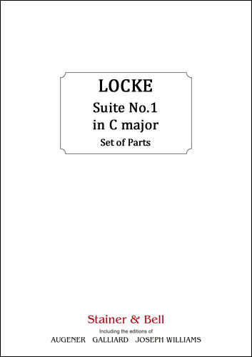 Locke, Matthew: Suite No. 1 in C major. Parts