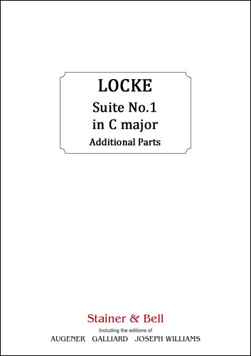 Locke, Matthew: Suite No. 1 in C major. Additional parts