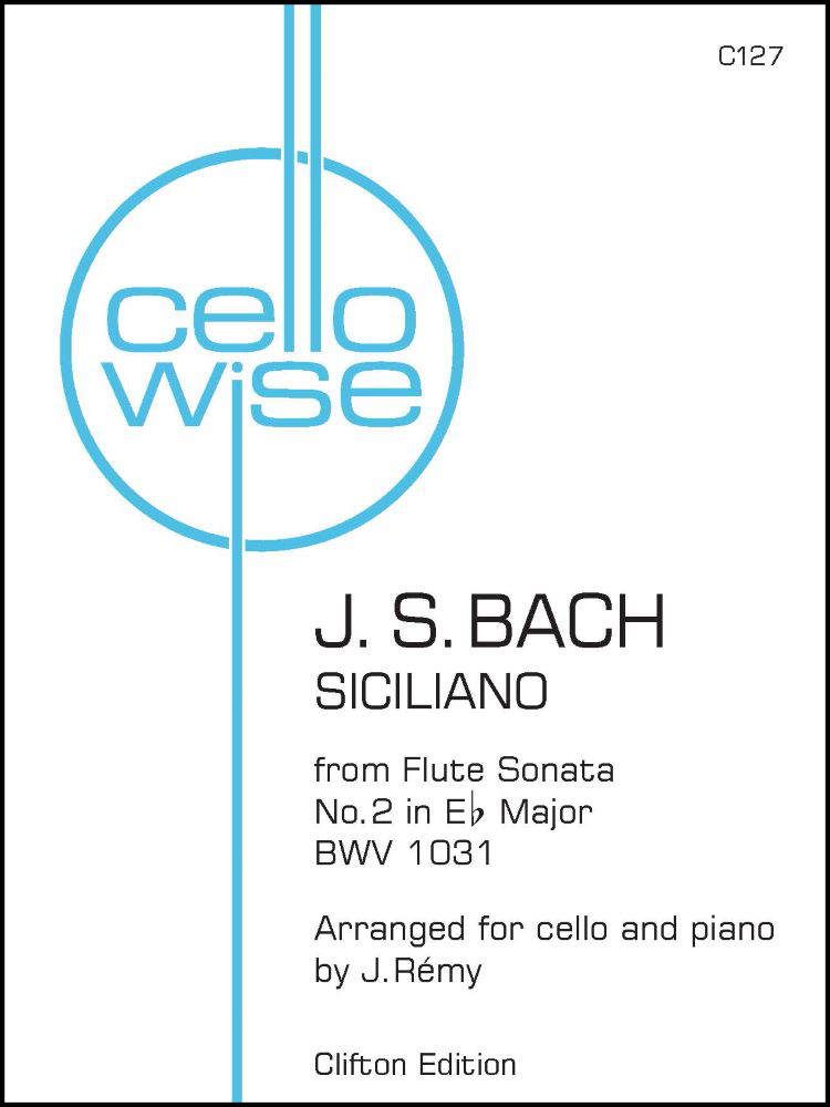 Bach, Johann Sebastian: Siciliano from Flute Sonata No. 2. Cello & Piano.