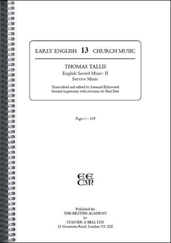 Tallis, Thomas: II – English Sacred Music: II – Service Music