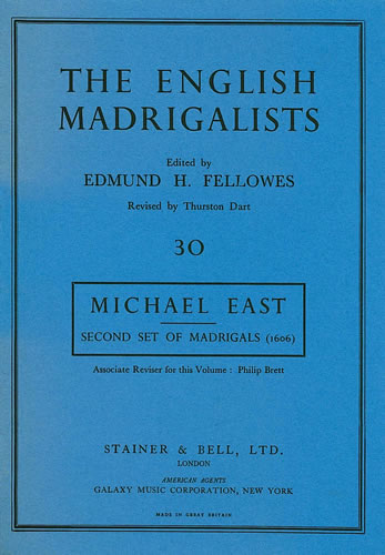 East, Michael: Second Set of Madrigals (1606)