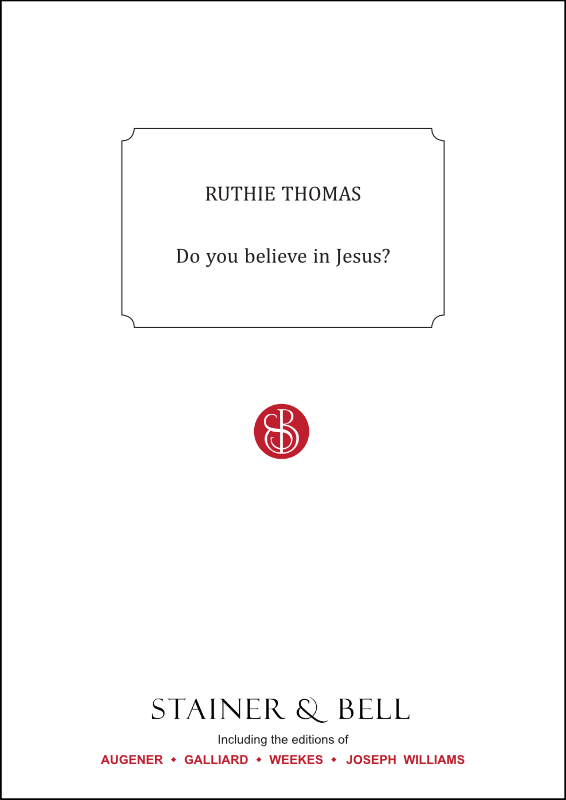 Thomas, Ruthie: Do you believe in Jesus? PDF file