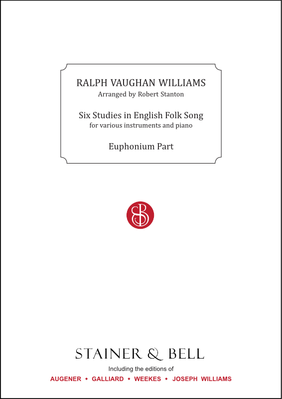 Vaughan Williams, Ralph: Six Studies in English Folk Song. Euphonium part