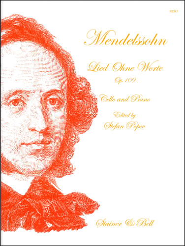 Mendelssohn, Felix: Lied ohne Worte (Song without Words) in D, Op. 109 for Cello and Piano