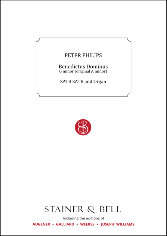 Philips, Peter: Benedictus Dominus. G minor (orig. A minor)