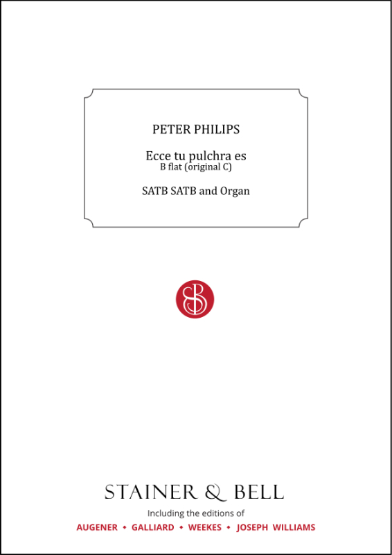 Philips, Peter: Ecce tu pulchra es. B flat (orig. C)