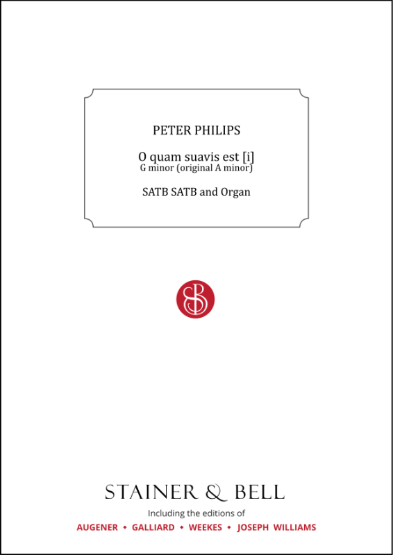 Philips, Peter: O quam suavis est [i]. G minor (orig. A minor)