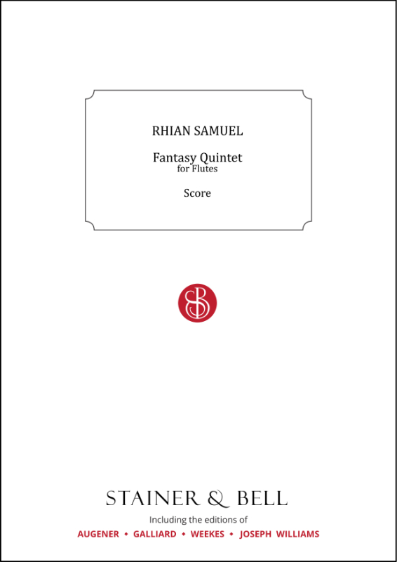 Samuel, Rhian: Fantasy Quintet for Flutes