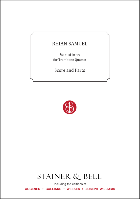 Samuel, Rhian: Variations for Trombone Quartet