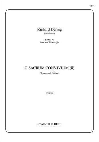 Dering, Richard: O sacrum convivium (ii) (Transposed Edition) CB bc