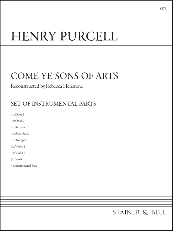Purcell, Henry: Come ye Sons of Arts. Set of Parts