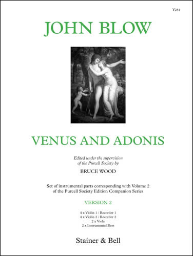 Blow, John: Venus and Adonis. Version 2. Instrumental Parts