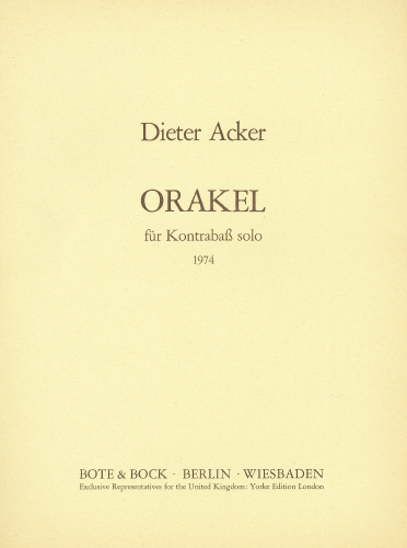 Acker, Dieter: Orakel