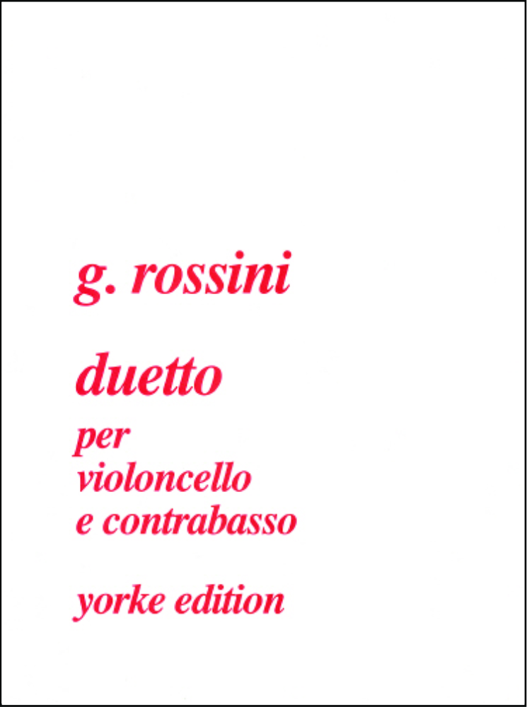 Rossini, Gioacchino: Duetto for cello and double bass
