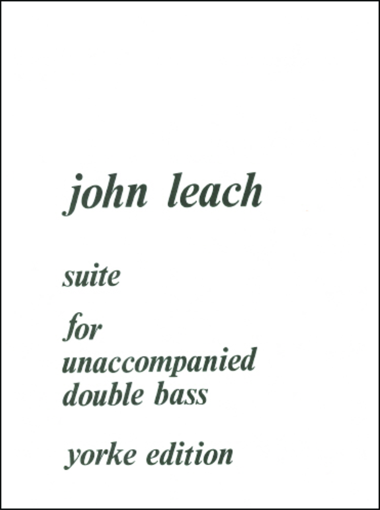 Leach, John: Suite (1973) (Double Bass Solo)