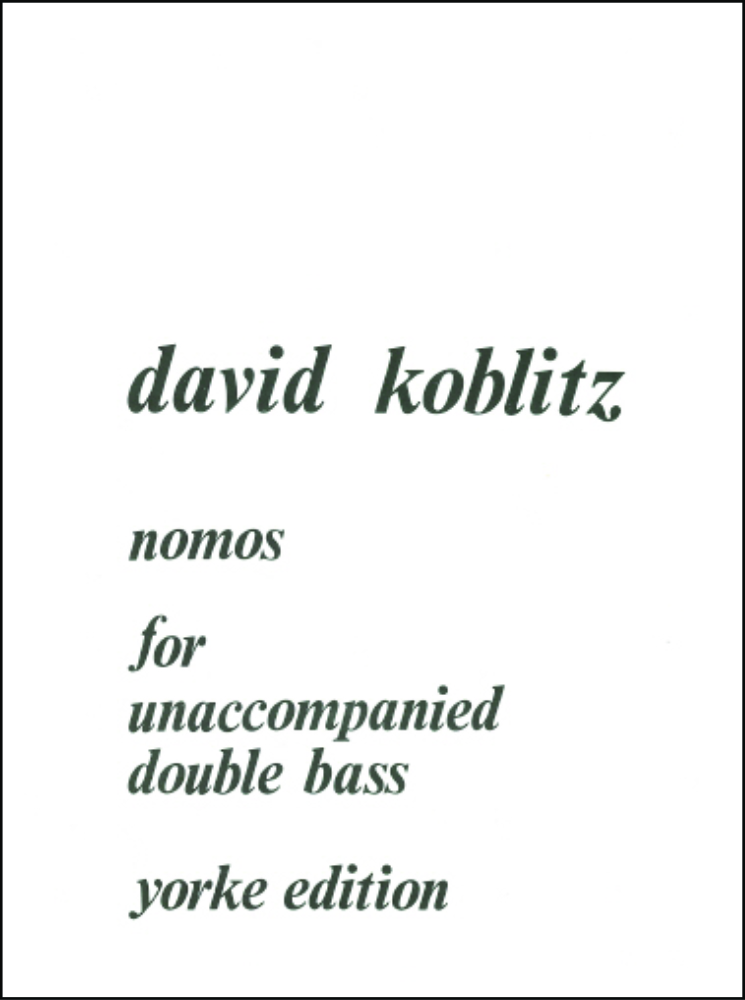 Koblitz, David: Nomos (1971) (Double Bass Solo)