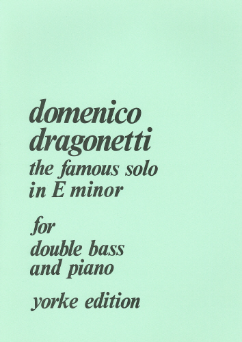 Dragonetti, Domenico: Solo in E minor (Double Bass & Piano)